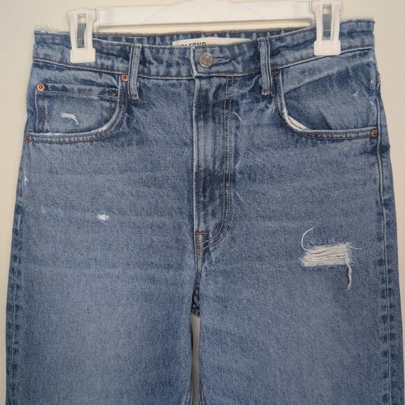 GRLFRND Melanie High Rise Boot Cut Jeans in Blue Wash, Size 26 - Picture 5 of 9